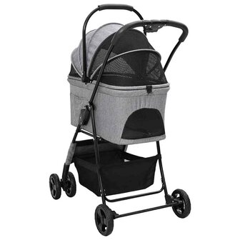 Opvouwbare Huisdierenwagen Grijs 81 x 47 x 99 cm Oxford stof 7