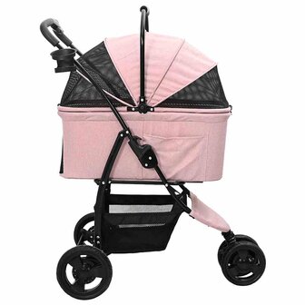 Opvouwbare Huisdierenwagen Roze 78 x 54 x 101 cm Oxford stof 7