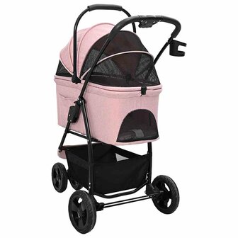 Opvouwbare Huisdierenwagen Roze 78 x 54 x 101 cm Oxford stof 8