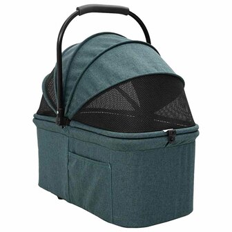 Opvouwbare Huisdierenwagen Verstelbaar Groen 78 x 54 x 101 cm 4
