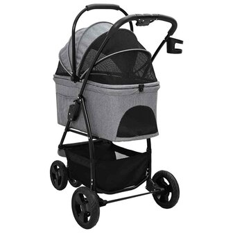 Opvouwbare Huisdierenwagen Grijs 78 x 54 x 101 cm Oxford stof 8