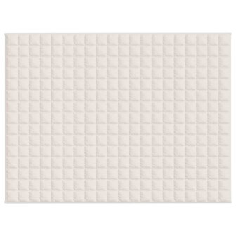 Verzwaringsdeken 152x203 cm 7 kg stof lichtcr&egrave;mekleurig 3