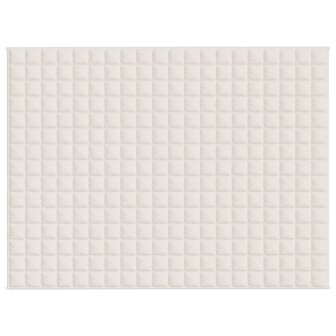 Verzwaringsdeken 150x200 cm 7 kg stof lichtcr&egrave;mekleurig 3