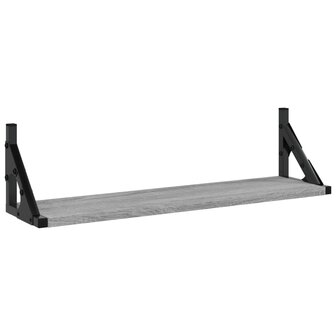 Wandschappen 2 st 60x15x15,5 cm grijs sonoma eikenkleurig 4