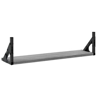 Wandschappen 2 st 60x15x15,5 cm grijs sonoma eikenkleurig 7