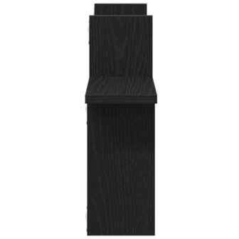 Wandplanken 2 stuks Zwart Eiken 38x12x38 cm Bewerkt Hout 6