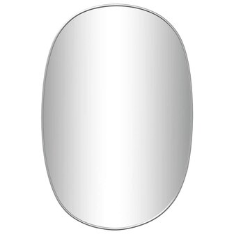 Wandspiegel 50x35 cm zilverkleurig 2