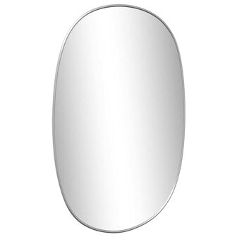 Wandspiegel 50x35 cm zilverkleurig 4