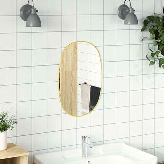 Wandspiegel 60x40 cm goudkleurig 3