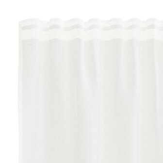 Gordijnen met gordijnen Bloemen Wit 200 x 80 cm Polyester 3