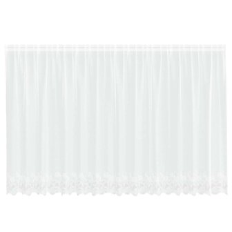 Gordijnen met gordijnen Bloemen Wit Polyester 2