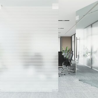 Raamfolies strepenpatroon mat PVC 4