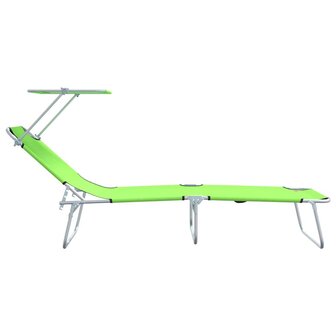 Vouwbare Ligbedden 2 Stuks Met Luifel Groene 600D Oxford Stof 6