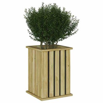Plantenbak Bruin 33 x 33 x 45 cm Ge&iuml;mpregneerd grenen hout 3