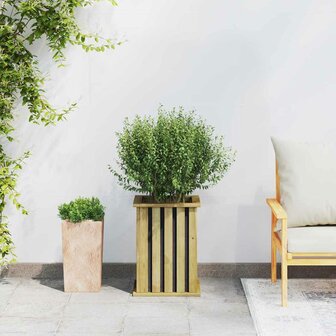 Plantenbak Bruin 33 x 33 x 45 cm Ge&iuml;mpregneerd grenen hout 4