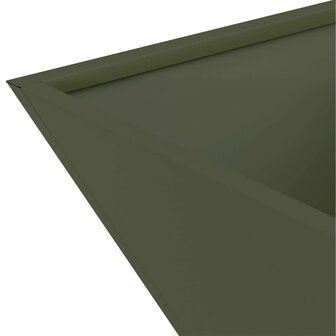 Tuin Plantenbak Olijfgroen 35x35x15 cm - Staal 9