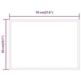 Badkamerspiegel LED 70x50 cm 5