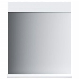 Badkamerspiegel met schap BERG 60x12x70 cm massief hout wit 2
