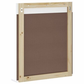 Badkamerspiegel met schap BERG 60x12x70 cm massief hout wit 4