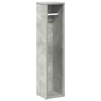 Badkamerkast met rolhouder betongrijs 20,5x20x90 cm 2