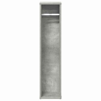 Badkamerkast met rolhouder betongrijs 20,5x20x90 cm 4