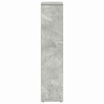 Badkamerkast met rolhouder betongrijs 20,5x20x90 cm 5