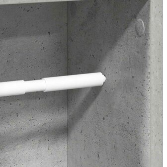 Badkamerkast met rolhouder betongrijs 20,5x20x90 cm 7