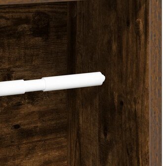 Badkamerkast met rolhouder gerookt eiken 20,5x20x90 cm 7