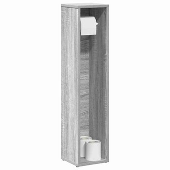 Badkamerkast met rolhouder grijs Sonoma 20,5x20x90 cm 1
