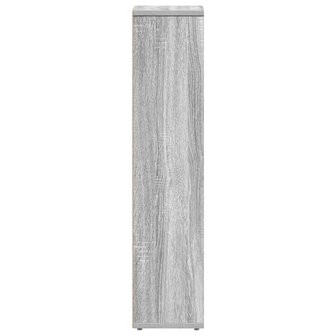 Badkamerkast met rolhouder grijs Sonoma 20,5x20x90 cm 5