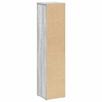 Badkamerkast met rolhouder grijs Sonoma 20,5x20x90 cm 6