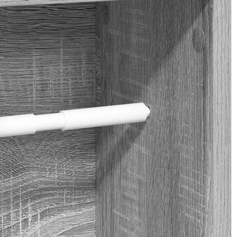 Badkamerkast met rolhouder grijs Sonoma 20,5x20x90 cm 7