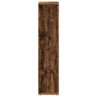 Badkamerkast met rolhouder oud hout 20,5x20x90 cm 5