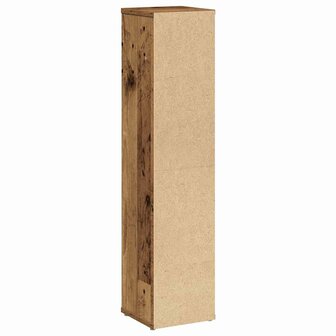 Badkamerkast met rolhouder oud hout 20,5x20x90 cm 6