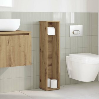 Badkamerkast met rolhouder Artisan Oak 20,5x20x90 cm 3