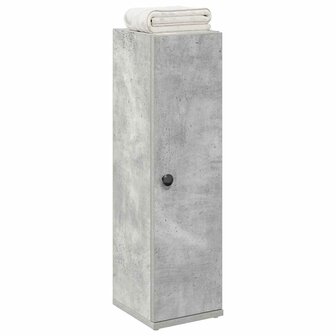 Badkamerkast met rolhouder 20,5x22x72 cm betongrijs 1