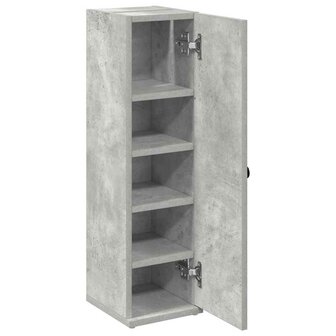 Badkamerkast met rolhouder 20,5x22x72 cm betongrijs 5