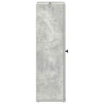 Badkamerkast met rolhouder 20,5x22x72 cm betongrijs 6