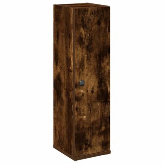 Badkamerkast met rolhouder 20,5x22x72 cm gerookt eikenkleurig 2