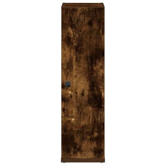 Badkamerkast met rolhouder 20,5x22x72 cm gerookt eikenkleurig 4