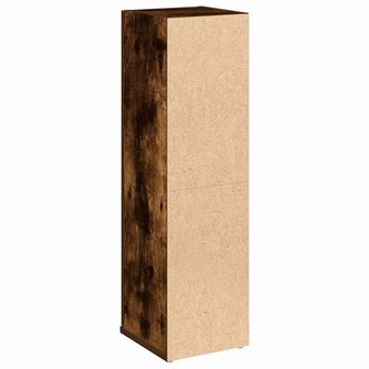 Badkamerkast met rolhouder 20,5x22x72 cm gerookt eikenkleurig 7