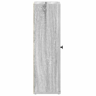 Badkamerkast met rolhouder 20,5x22x72 cm grijs sonoma eiken 6