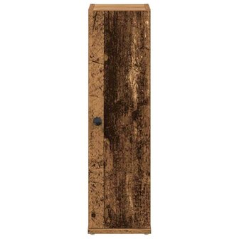 Badkamerkast met rolhouder 20,5x22x72 cm oud houtkleurig 4