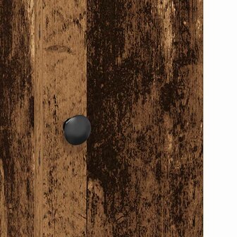 Badkamerkast met rolhouder 20,5x22x72 cm oud houtkleurig 9