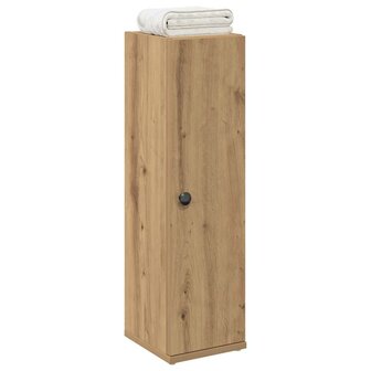 Badkamerkast met rolhouder 20,5x22x72 cm artisanaal eikenkleur 1