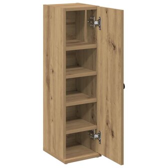 Badkamerkast met rolhouder 20,5x22x72 cm artisanaal eikenkleur 5