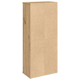 Badkamerkast met rolhouder 39x22x90 cm artisanaal eikenkleur 7