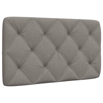 Hoofdbordkussen 80 cm stof taupe 1