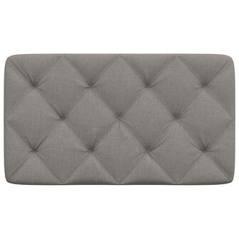 Hoofdbordkussen 80 cm stof taupe 4
