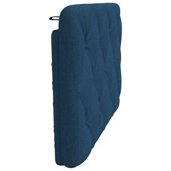 Hoofdbordkussen 80 cm stof blauw 5